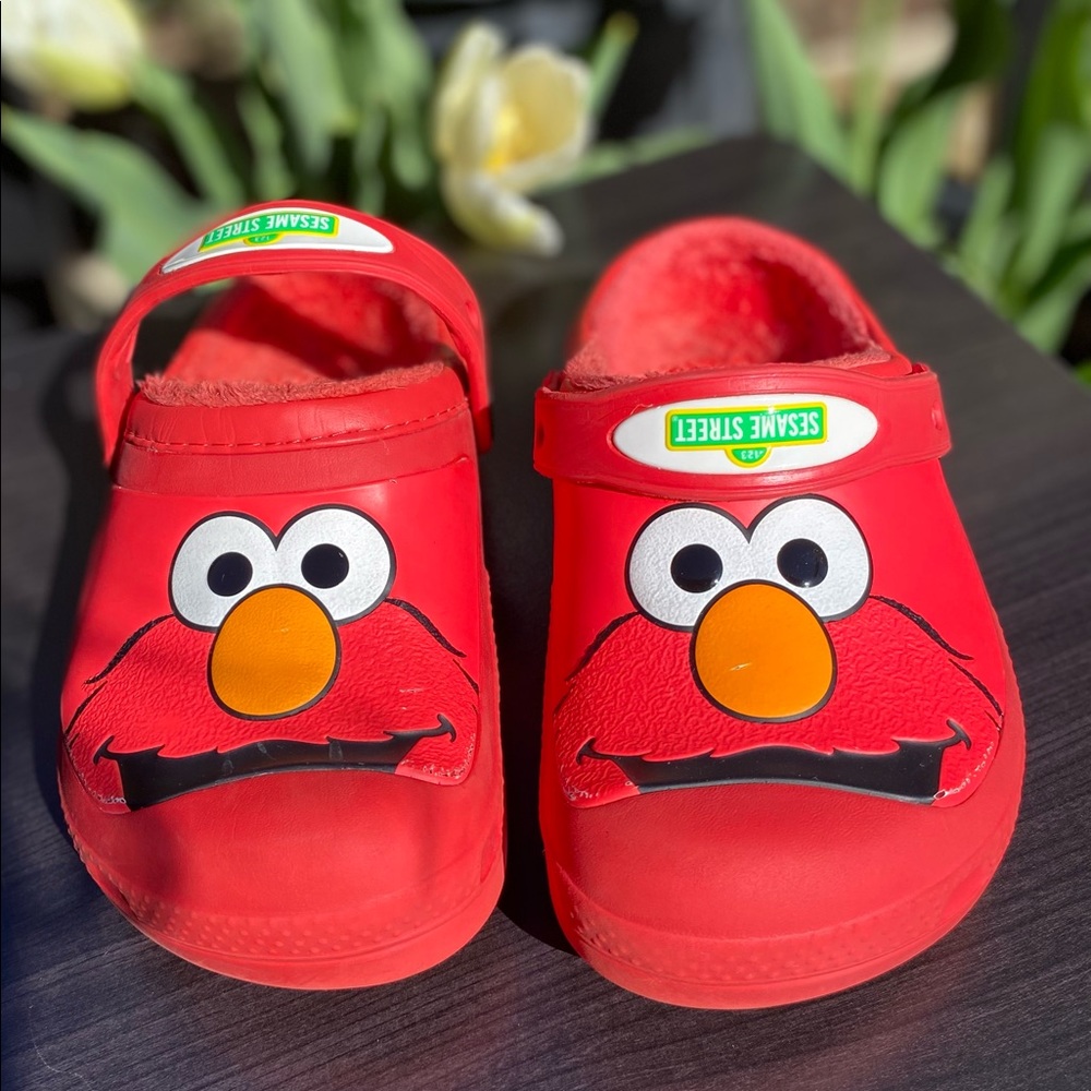 Red Crocs- Boy size 1